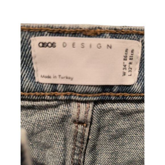 ASOS Design Men’s Ripped Denim Jeans 34X32‎ - Picture 3 of 7